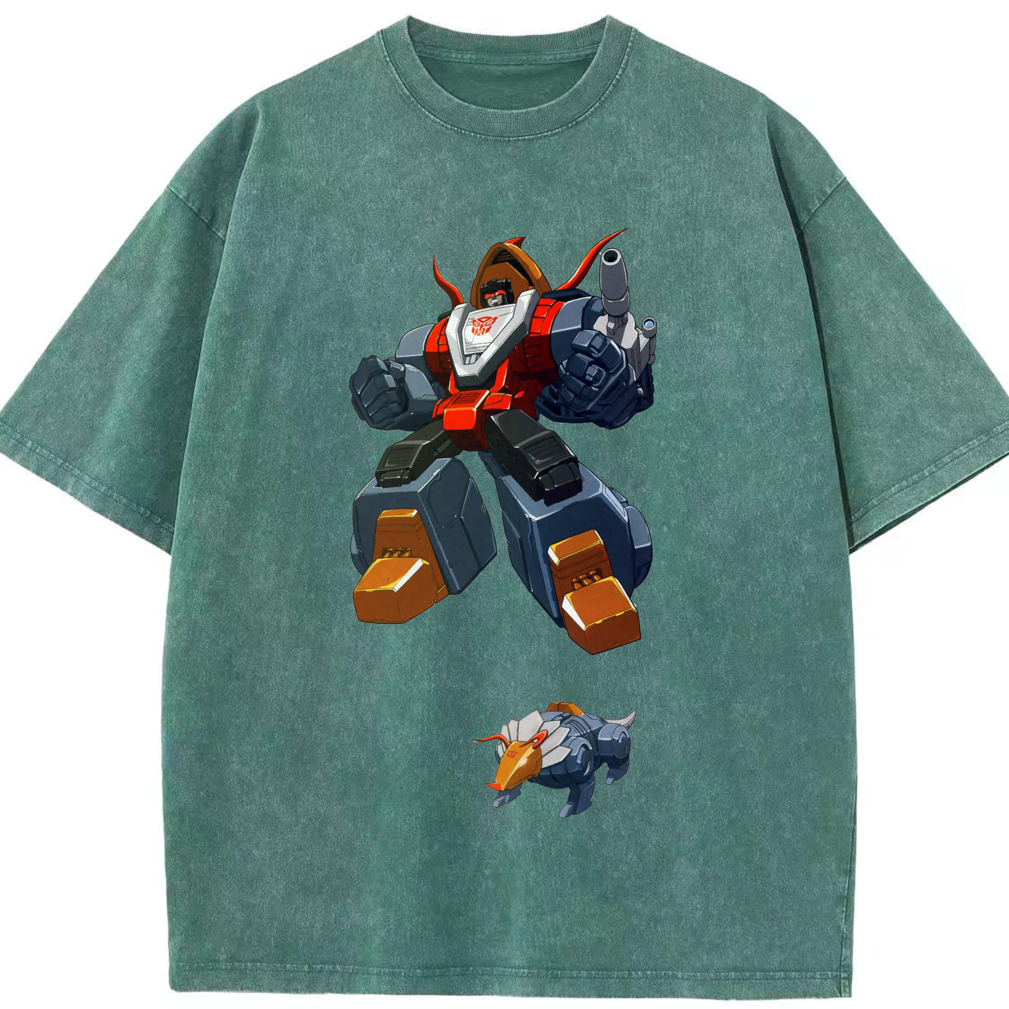（画像用）  綿100% ヴィンテージ風 半袖Tシャツ（フロントプリント）